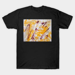 Abstract # 730- Storks in Flight T-Shirt